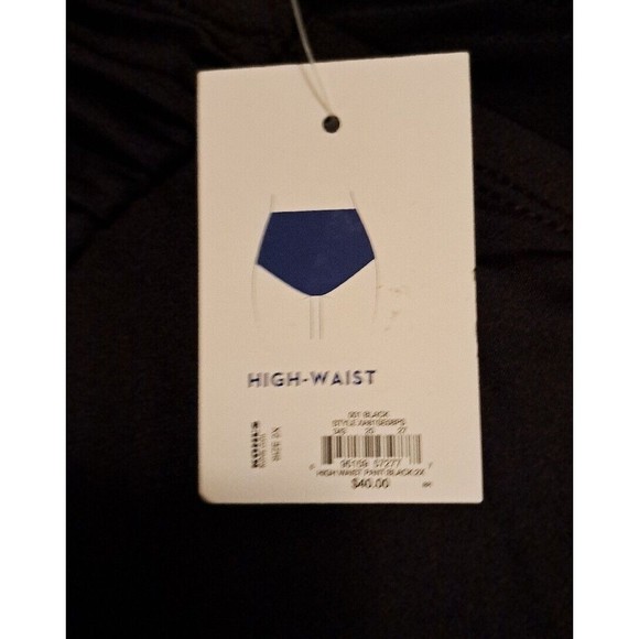 APT9 High Waist Ruched Black Swimsuit Bottom - Picture 3 of 4